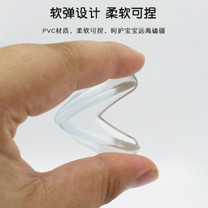 JiNAODiNG Protège-coins anti-collision en forme de L, transparents et épaissis, pour la sécurité des meubles de bébé - Product Image 5