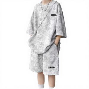 Conjuntos Deportivos de Algodón Estampados de Moda Urbana, Diseño Casual de Verano, Fabricación en Fábrica al Por Mayor, Estilo Hip Hop, Talla Grande - Product Image 4