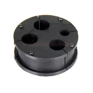 黑色橡胶减震器带孔黑色橡胶缓冲块橡胶积木