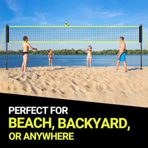 Juego de red de voleibol portátil para exteriores con <span class=keywords><strong>postes</strong></span> de acero de altura ajustable para césped de <span class=keywords><strong>playa</strong></span> y patio trasero - Product Image 5