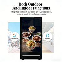 Affiche numérique portable pliable imperméable pour extérieur, alimentée par batterie, 32, 43, 55 pouces