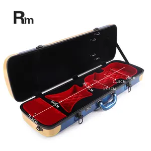 FGC-98 Rm彩虹乐器供应Oem Odm音乐盒玻璃纤维小提琴硬盒4/4大提琴盒