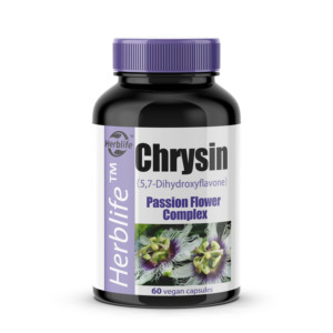 Capsules de chrysine OEM ODM pour hommes et femmes - Complément de chrysine 500 mg et extrait de fleur de la passion en poudre, 5,7-dihydroxyflavone, non-OGM - Product Image 1