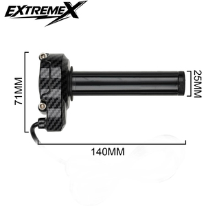 Accessori per Moto: Manopola Elettrica dell'Acceleratore Rotante Nera + Fibra di Carbonio per Surron S/X - Product Image 2