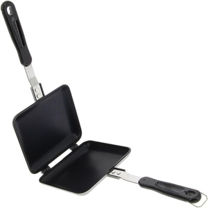 Popular Portable Sandwich Cake Mold Aluminium Roasting Pan Outdoor Use Two Side Breakfast Sandwich Grill Pan - Product Image 1