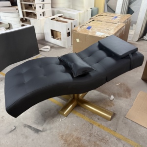 Cama de belleza exclusiva para salón de belleza, cama para pestañas, cama para tratamientos faciales, cama de masaje curva en forma de S. - Product Image 2