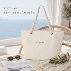 High Quality <b>Thick</b> Canvas Shopping Tote Bag Custom Two-tone Print Foldable Reusable Supermarket Grocery <b>Rope</b> Handle Bag - Product Image 1