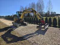 Mini-excavatrice HOMIE 5 tonnes 8 tonnes avec système de bascule hydraulique Powertilt à vendre