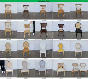 Silla de Madera Apilable Moderna LEDA con Respaldo Cruzado, Silla de Comedor para Hotel, Bodas, Banquetes y Eventos - Product Image 6