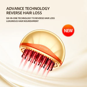 Cepillo de Masaje Capilar Eléctrico Recargable Portátil, Dispositivo Inteligente para el Crecimiento del Cabello y Relajación del Cuero Cabelludo - Product Image 1