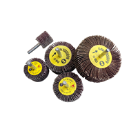 Roue à lamelles montée avec tige pour perceuse et ponceuse, polissage, élimination de la rouille et de la peinture sur les surfaces métalliques, durable et longue durée