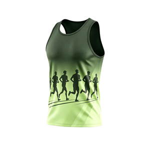 Nueva Llegada, Chaleco Deportivo 100% Poliéster, Camiseta de Running Personalizada para Hombre, Transpirable, de Secado Rápido, Sublimada - Product Image 2