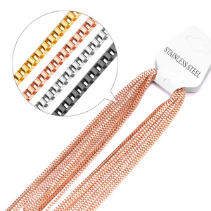 Asonsteel all'ingrosso 10 pz/lotto in oro 2mm di collegamento <span class=keywords><strong>Rolo</strong></span> catene di serpente 45cm,50cm,55cm,60cm catene di gioielli di moda - Product Image 2