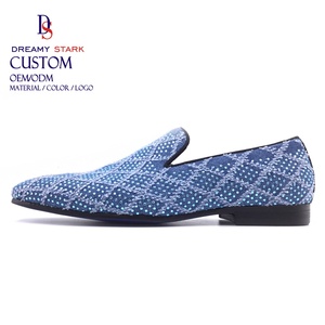 Mocassins Dreamy Strark pour l'été, avec logo personnalisé, couleur bleu ciel, pour hommes, pour mariage ou fête - Product Image 2