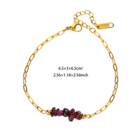 Bracelet à plusieurs rangs en éclats d'aventurine verte, bijoux délicats en acier inoxydable pour boutiques et cadeaux de fête des Mères