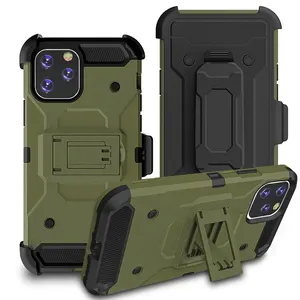 360 Volledige Cover Heavy Duty Defender Telefoon Case Voor Apple Iphone 14 13 12 11 Pro Max 3 In 1 holster Belt Clip Back Cover