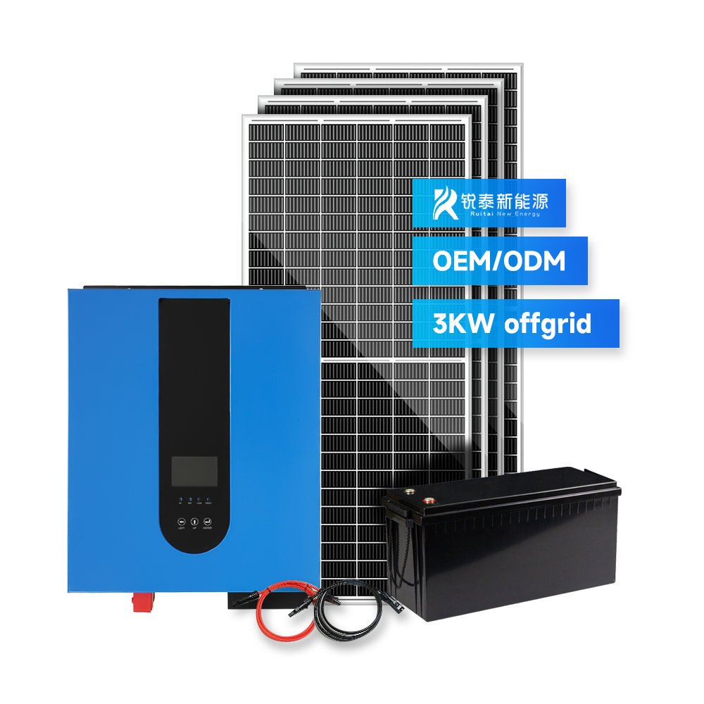 Система солнечных батарей Ruitai от производителя, 3 кВт, 5 кВт, комплект солнечных панелей 5000 Вт, солнечный генератор, система солнечных батарей без сети, 3000 Вт, балкоkraftwerk