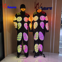Costume de scène LED futuriste pour soirée, rave, festival EDM, performance DJ, spectacle, tenue de musique électronique