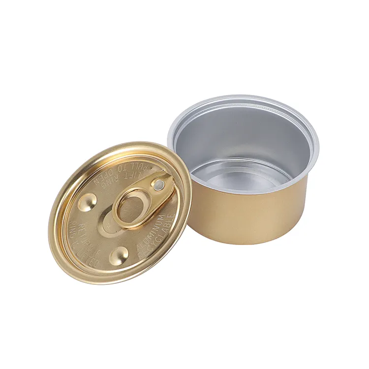 Wholesale candle jars candle tin cosmetic packaging Containers tear-off lids bottle , tear off bottle candy jar metal can