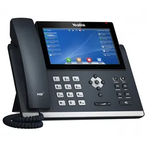 Yea-link SIP-T48U 7 layar sentuh, telepon IP penyerapan suara HD perekam USB