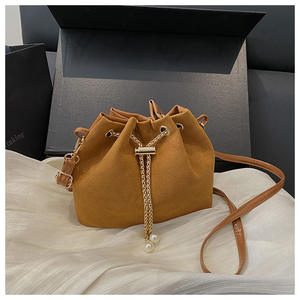 Suede Cloud Bucket <strong>Bag</strong>, 2026 Hot Selling Style, Drawstring, Large Capacity, Textured Chain <strong>Bag</strong>, Crossbody <strong>Bag</strong> <strong>for</strong> <strong>Women</strong> - Product Image 4