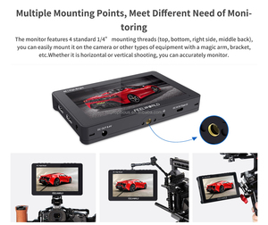 FEELWORLD F5 PROX 5.5 "IPS ad alta luminosità HD-MI archiviato Monitor 1600nit per DSLR, Mirrorless fotocamera 4K Monitor esterno Touch Screen - Product Image 4