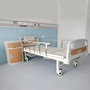 2-Handige Handmatige Verpleegbed ISO-gecertificeerd Staal ABS Medische Apparatuur met Verstelbare Functies Ziekenhuisbed - Product Image 4
