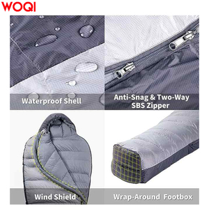 WOQI Ultra Light 700g Lleno Cálido Mamá Mochila Saco <span class=keywords><strong>de</strong></span> dormir Adecuado para clima frío - Product Image 4