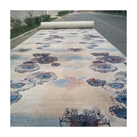 Poinçon à aiguille non tissé double couleur, 1 pièce, mur à mur, tapis jacquard