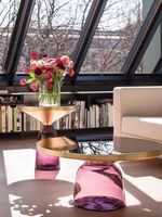 Pieds de table en verre trempé de haute qualité, table basse sur mesure
