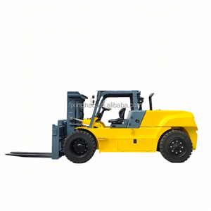 Carretilla elevadora de 10 toneladas y 12 toneladas, carretilla elevadora diésel de 2 etapas para carga dentro del contenedor utilizado en carretillas elevadoras de rueda delantera doble portuarias - Product Image 3