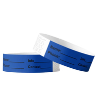 Bracelet Tyevk personnalisé à usage unique en papier médical imperméable avec nom et logo pour hôpitaux – Bracelets d'identification hospitaliers à inscrire