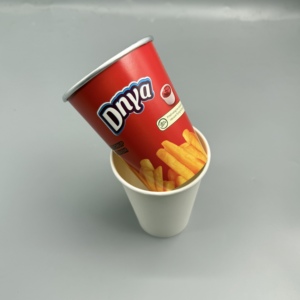 Gobelet en papier biodégradable à base de carton kraft avec feuille d'or ou d'argent pour boissons chaudes ou froides, personnalisable OEM - Product Image 2