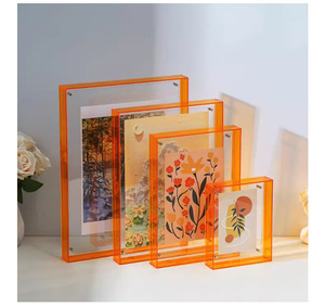 Đầy màu sắc 11x14cm <span class=keywords><strong>Acrylic</strong></span> nổi hình ảnh khung Neon mờ đầy màu sắc trang trí khung ảnh cho Tabletop hiển thị - Product Image 1