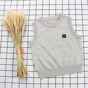 Pull en <span class=keywords><strong>tricot</strong></span> pour bébé, pull <span class=keywords><strong>sans</strong></span> manches pour enfants, <span class=keywords><strong>gilet</strong></span> 100% coton, vente en gros - Product Image 3