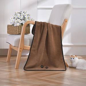 <span class=keywords><strong>Serviette</strong></span> douce pour chien Séchage en microfibre Broderie de luxe <span class=keywords><strong>Serviette</strong></span> de bain pour animaux de compagnie Serviettes pour chien - Product Image 5