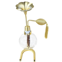 Tablet Use 550ml Clear Glass Aroma Perfume Bottle SPA Brass Aroma Instrument Essential Oil Aroma Coffee Beans Smell Bottle