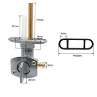 Robinet d'Essence de Carburant Pompe à Clapet pour Yamaha Blaster 200 YFS200 WR450F TTR TT-R 90 125 225 230 WR400F WR250Z WR250F XT 600