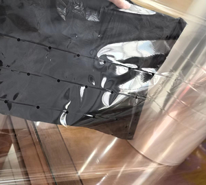 Hàng rào cao <span class=keywords><strong>Bopp</strong></span> đục lỗ phim Polypropylene phim trở lại niêm phong túi cho rau - Product Image 5