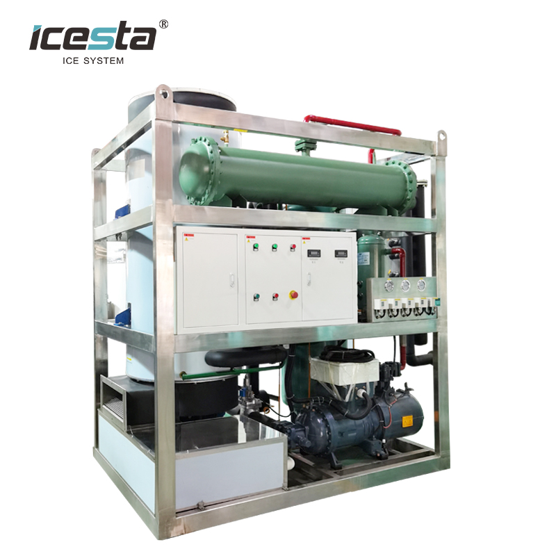 ICESTA 10 15 20ton/24hrs Transparent Tube Ice Machine with Factory Price in SHENZHEN