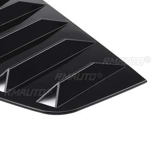 2x Cubiertas de Persiana para Ventana Lateral Trasera de Coche para VW Volkswagen Golf 6 MK6 GTI R 2010-2014, Panel Trasero de la Ventanilla - Product Image 5