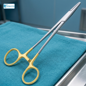Six Flowers/OEM Porte-aiguille chirurgical F7-254 18cm pour chirurgie générale Certifié CE Classe I Instrument manuel ISO 2015 - Product Image 3