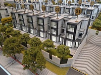 2024 nuevo modelo de escala arquitectónica con modelo arquitectónico ligero de bienes inmuebles