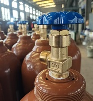 Bouteille de gaz 150 bars Héli O Gas en acier sans soudure haute pression pour l'électronique et les semi-conducteurs