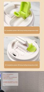 316 Stainless Steel Vacuum Insulated Coffee Cup Thickened Walls Portable Design for Students Modern Minimalism Home Office Use - Product Image 6
