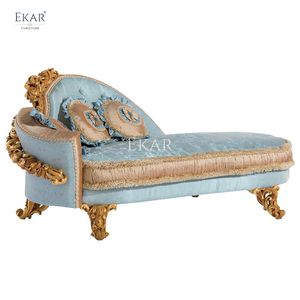Sillón barroco elegante de nuevo diseño: muebles de sala de estar de lujo, silla cómoda y elegante - Product Image 1