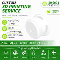 Service d'impression 3D OEM haute précision SLA/SLS/DLP pour prototypes personnalisés en ABS/PC/Silicone/Résine, modèles d'exposition, figurines d'anime