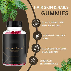 Gomitas Aurevia para el Crecimiento del Cabello y la Piel con Vitaminas para la Salud del Cabello y las Uñas - Suplementos Nutricionales - Product Image 2