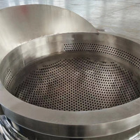 Double couche industrielle grand électrique/vapeur 304 acier inoxydable viande pot de cuisson veste bouilloire moteur inclinable panier pour commercial