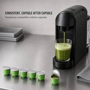 Capsules de matcha OEM ODM compatibles avec les machines Nespresso, service à portion individuelle, support pour marque privée, emballage personnalisé, approvisionnement - Product Image 4